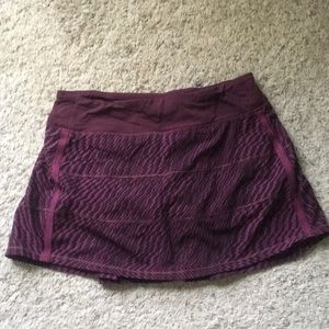 Lululemon Pace Rival running skirt